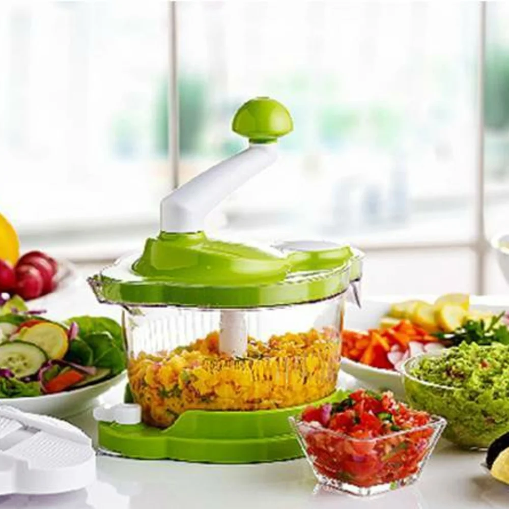 Genius 10-piece 6 Cup Mix Slice and Chop Set Red